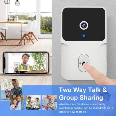 Tuya WiFi Видеодомофон Умный дом Беспроводная HD камера Обнаружение движения Беспроводной перезаряжаемый аккумулятор Уличный визуальный дверной звонок