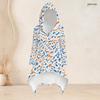 Women Plus Size Black White Gray Printed Hooded Long Sleeve High Low Top Fitted Pants Two Piece Set