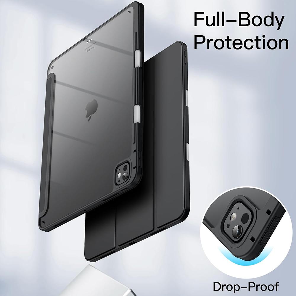 For iPad Pro 13 M5 Case iPad Pro 11 M5 M4 Pro 12.9 10.5 iPad 9.7 Cases Hard Clear Back Cover
