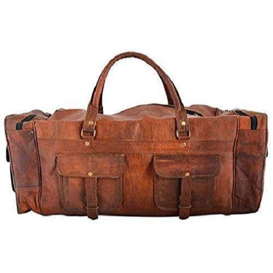 Мужская дорожная сумка ручной работы из натуральной высокой кожи Duffle Багаж Спорт Тренажерный зал