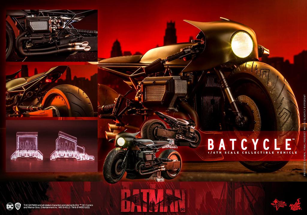 Фильм Шедевр Бэтмен Batcycle 16 Scale Vehicle Black