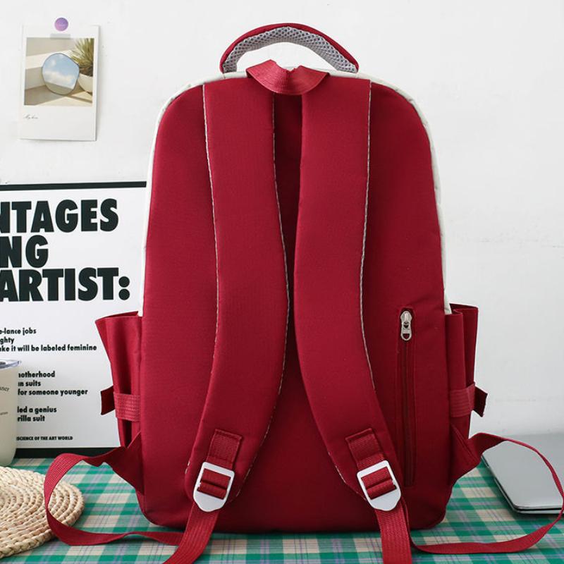 Набор из 5 школьных рюкзаков для студентов Начало учебного сезона Корейская мода Рюкзаки для средней школы Большая вместимость Набор из двух сумок