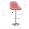 Bar Stool Pink Velvet