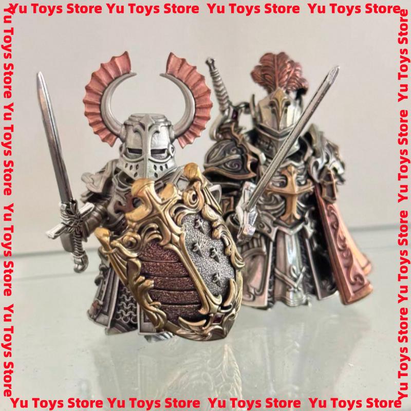 In Stock European Crusades Order Of Knights Moc Knights Templar Delicate Metal Magnetic Bricks Toys Copper Material Figure Toy