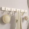 Punch-Free Removable Door Hook - Wall-Mounted, Strong Load-Bearing for Clothes, Bathroom, or Kitchen.