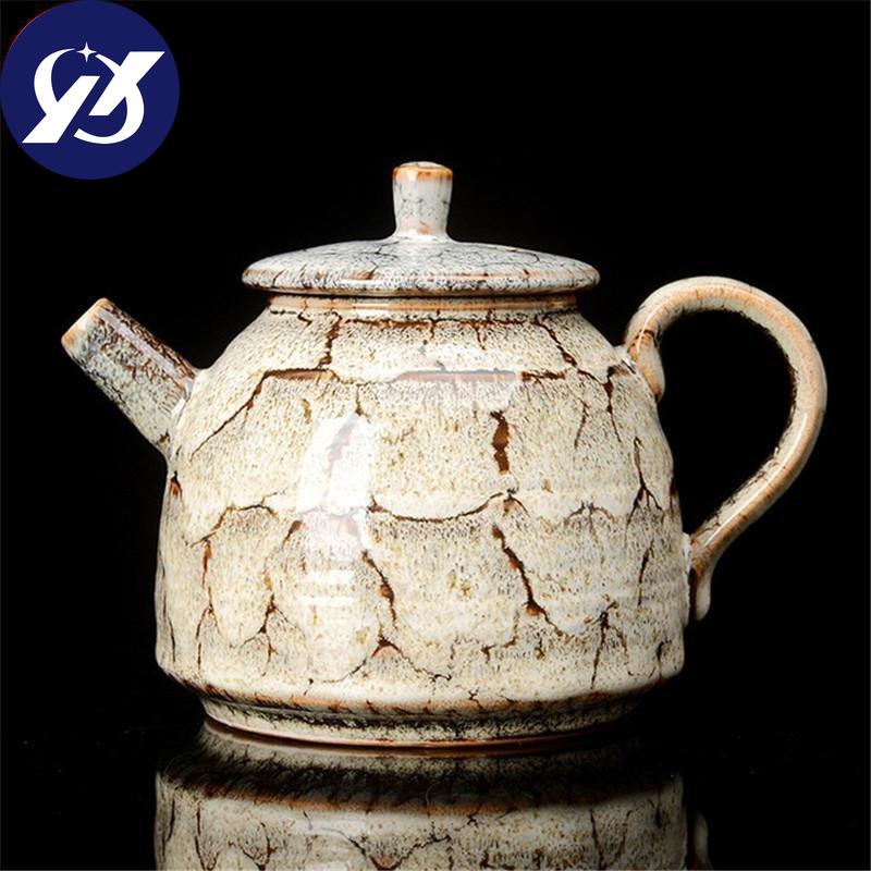 300 мл керамический чайник для обжига, портативный бытовой чайник кунг-фу, чайный сервиз, креативный фарфоровый чайник, традиционная чайная посуда Cnese