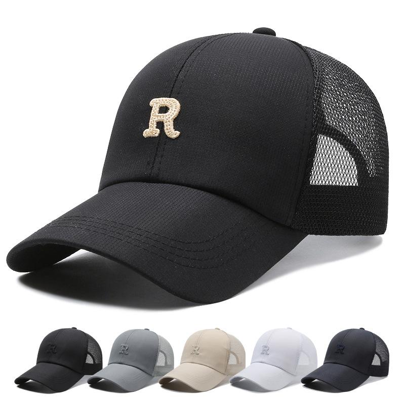 Spring and summer breathable baseball cap light and thin mesh cap R standard cap men's and women's outdoor visor fishing cap