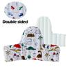 Infant Seat High Chair Cushion Baby Dining Chair Sofa Chair Double Sided Printing Seat Cover Highchair Inflatable Back Cushion