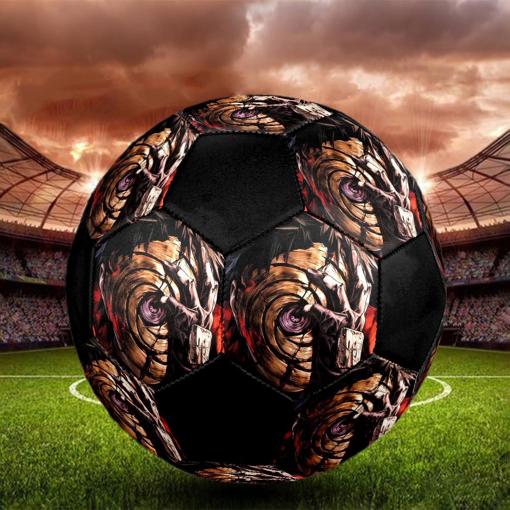 Obito Uchiha Masked Soccer Ball Colorful All Ages Machine Stitched PVC Competition Ready Durable High-Bounce.SIZE5