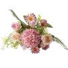 Artificial Flowers High Simulation Silk Petals Real Touch Adjustable Iron Wire Stems Mixed Roses Hydrangeas Daisies Maintenance-Free Home Decor Gifts