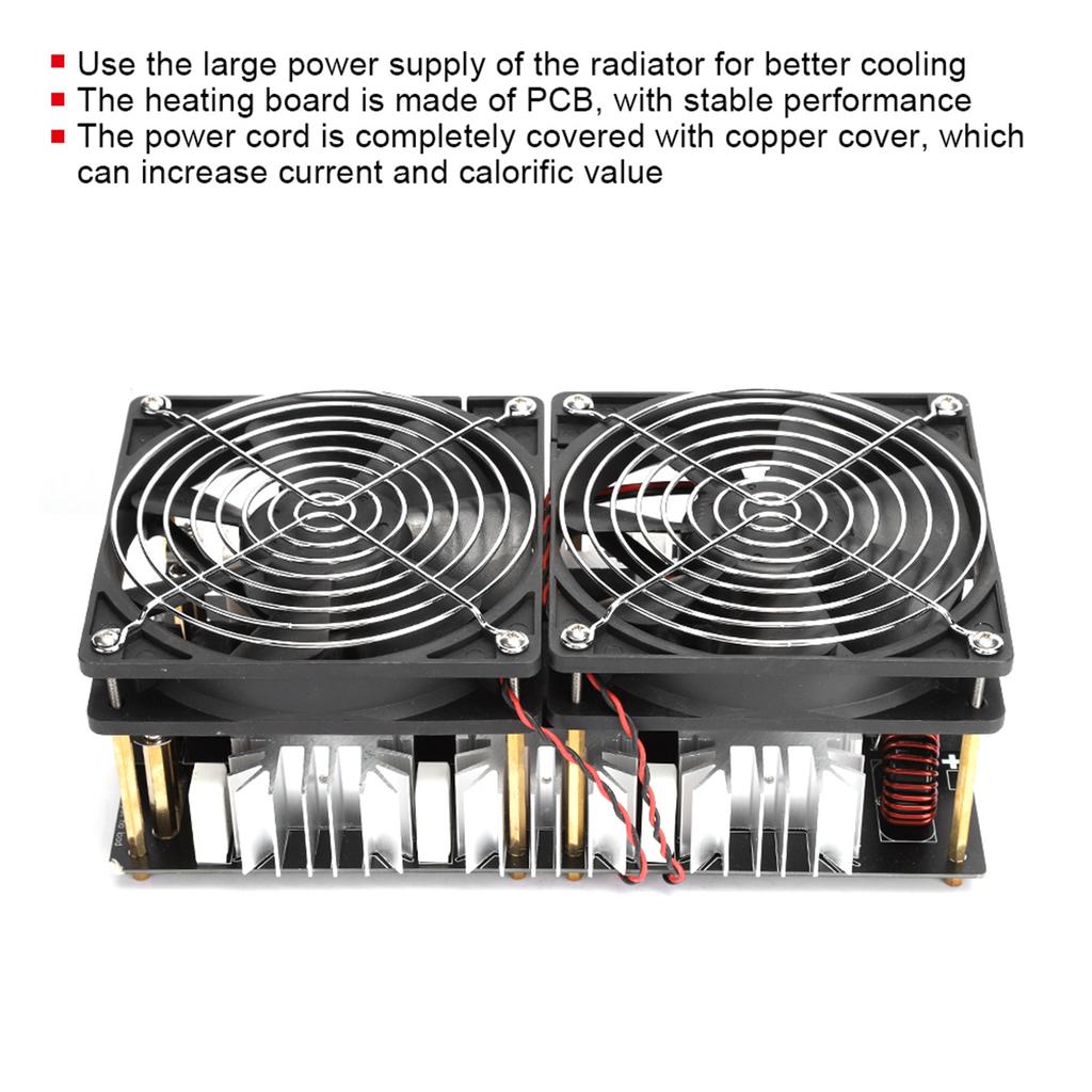 2500W High Power High‑frequency Induction Heater Heating Board Module with Spiral Coil and Water