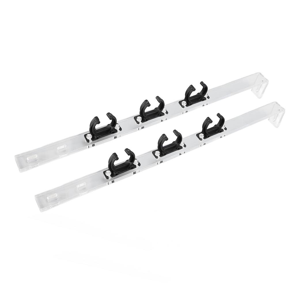 2Pcs Aquarium Light Holder Adjustable Acrylic Transparent Easy Installation Fish Tank Light Riser Stand Bracket for