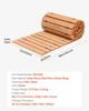 Wooden Garden Pathway, 8 ft L x 17 in W, Non-Slip Straight Garden Walkway, Roll Out Cedar Outdoor Walkway Path with Wire Rope Connection, Decorative