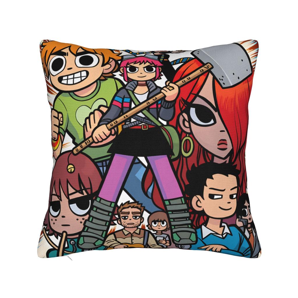 Scott Pilgrim Vs The World Anime Pillow Cover Comfy Cushion Cover Morden Pillow Case For Sofa Car Home Decor