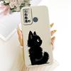 Чехол для телефона Tecno Power 2 LC8 / Power 2 Air LC7 Силиконовый Жидкий Мультяшный Дракон Забавная Кошка Узор с Морским Пляжем Задняя Крышка