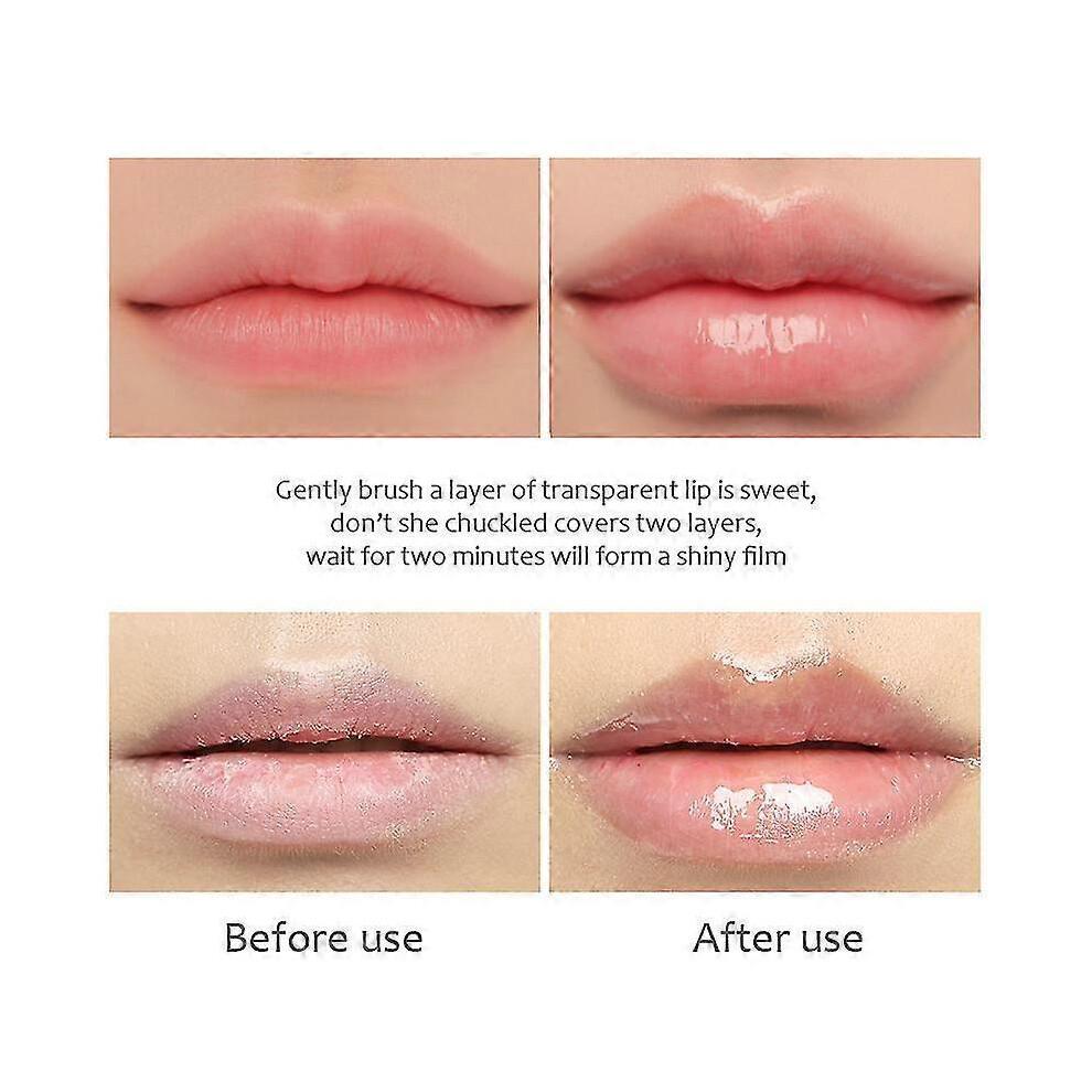 2pcs Lip Plumper Extreme Lip Gloss Maximizer Plump Volume Bigger Lips Moisturizing Tw less