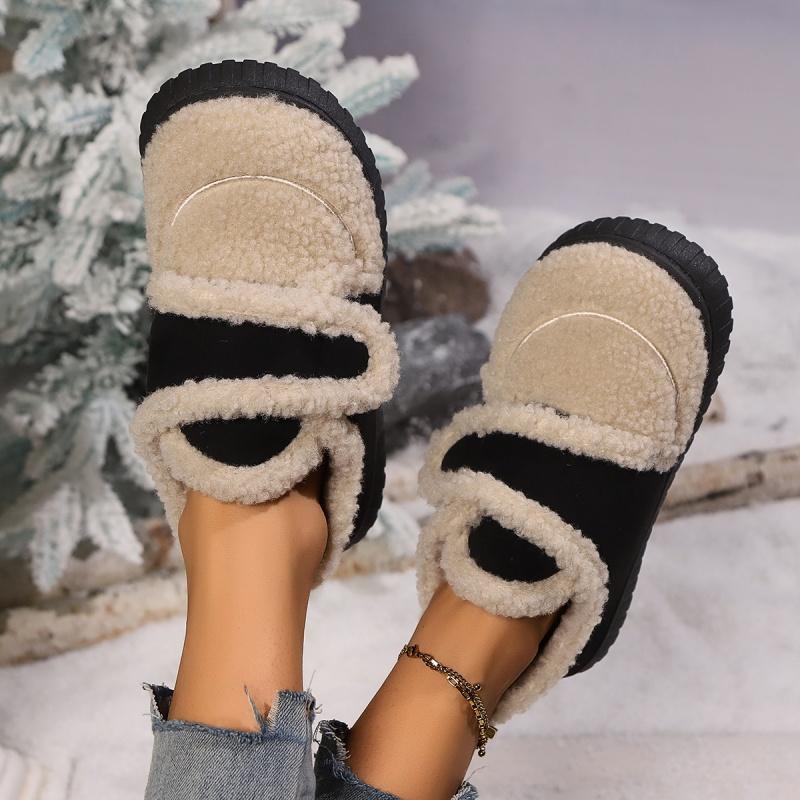 Женские ботильоны на платформе с мехом, кроссовки для бега, зимние трендовые мюли 2025 года, повседневные короткие плюшевые теплые зимние ботинки женские