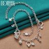 Romantic AAA Zircon Pendant Necklace 925 Sterling Silver Fashion Jewelry