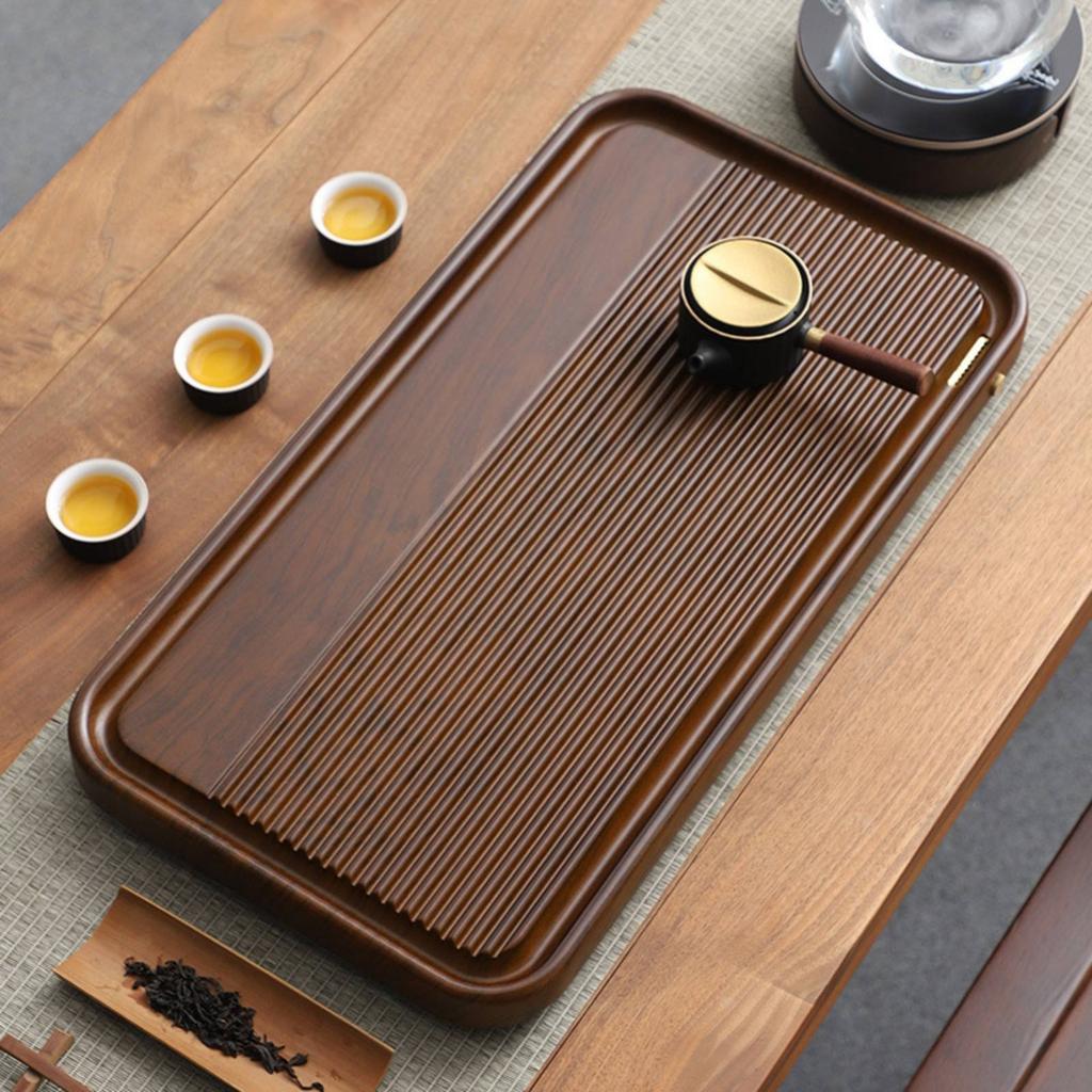 Rectangular Beverage Table Tray Minimalist Design Teaware for Home, Office