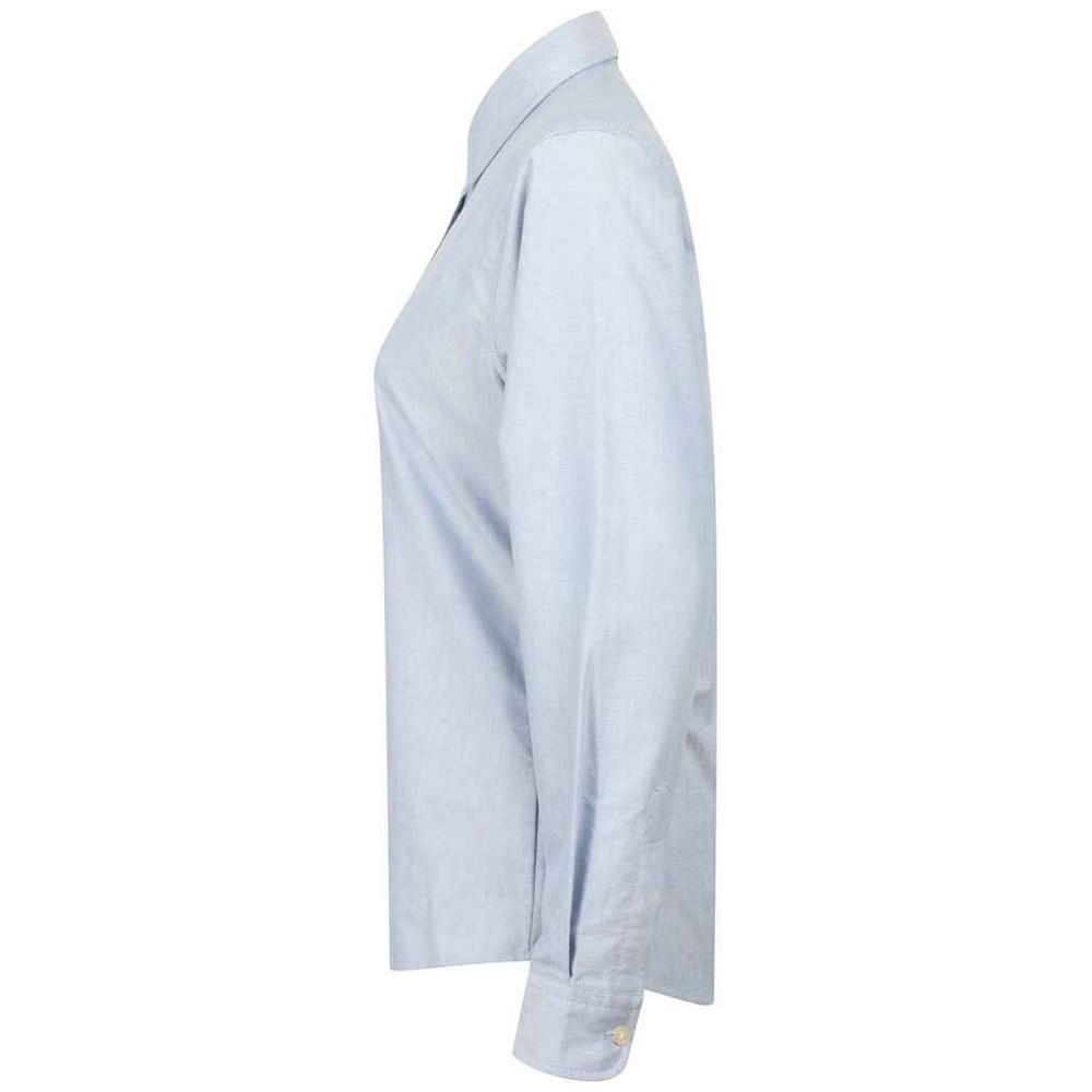Henbury Womens/Ladies Classic Oxford Long-Sleeved Shirt