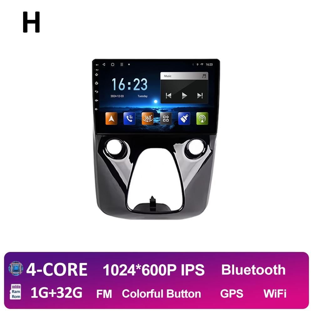 Car Audio Multimedia Radio Player For Peugeot 108 For Toyota Aygo B40 2014 2015 2016 - 2021 Android 14 Wireless Carplay NO 2 din