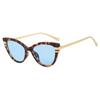 Ins New Luxury Cat Eye Gradient Women Sunglasses  Personality Color Matching Frame Design High Quality Men Uv400