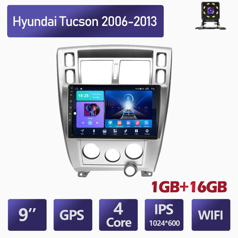 10-дюймовый автомобильный радиоприемник на базе Android Carplay для Hyundai Tucson 2006-2013, автомобильный мультимедийный видеоплеер, GPS-навигация, WIFI, 2 + 32 ГБ