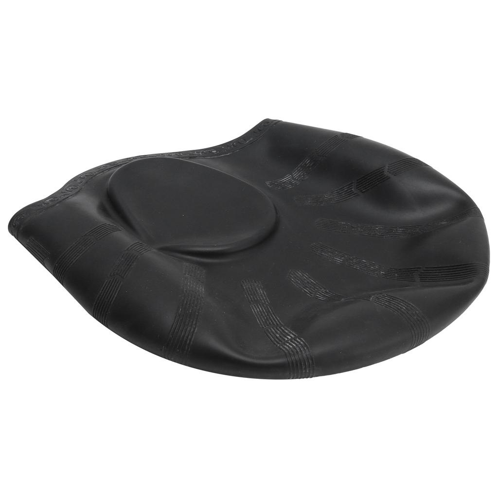 Silicone Swimming Cap Ear Protection Three Dimensional Ergonomic Waterproof Bath Swimming HatBlack
