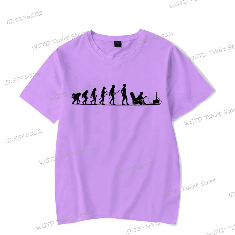 Эволюция Геймера Футболка Смешной Подарок для Геймеров Футболки для Видеоигр для Мужчин С Круглым Вырезом Смешная Эволюция Геймеров Летние Топы Одежда