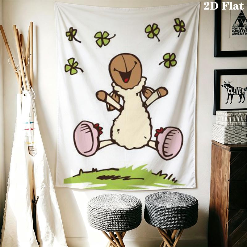 JOLLY Wall Tapestry Aesthetic Wall Hanging Printed Fabric Blanket Decorative Tapestries for Bedroom Living Room Home Decor