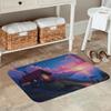 1PC Idyllic lakeside Kitchen Rug Non-Slip Door Mat Pop design Bathroom Rug Bath Mat Carpet for Home Sink Laundry Decoreeree