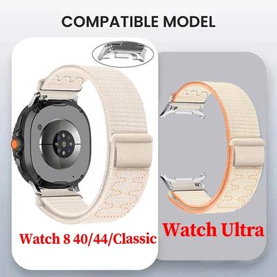 Оригинальный нейлоновый ремешок-петля, совместимый с Samsung Galaxy Watch 8/8Classic, плетеный браслет с быстрой застежкой для Galaxy Ultra