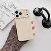 Candy Color Fold Love Heart Bracket Magnetic Case For iPhone 17 16 15 14 13 Pro Max Phone Back Cover Compatible with MagSafe
