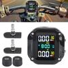 Цифровой манометр давления в шинах Часы Мотоцикл TPMS 2 датчика шин Система мониторинга давления в шинах мотоцикла Тестер шин Питбайк