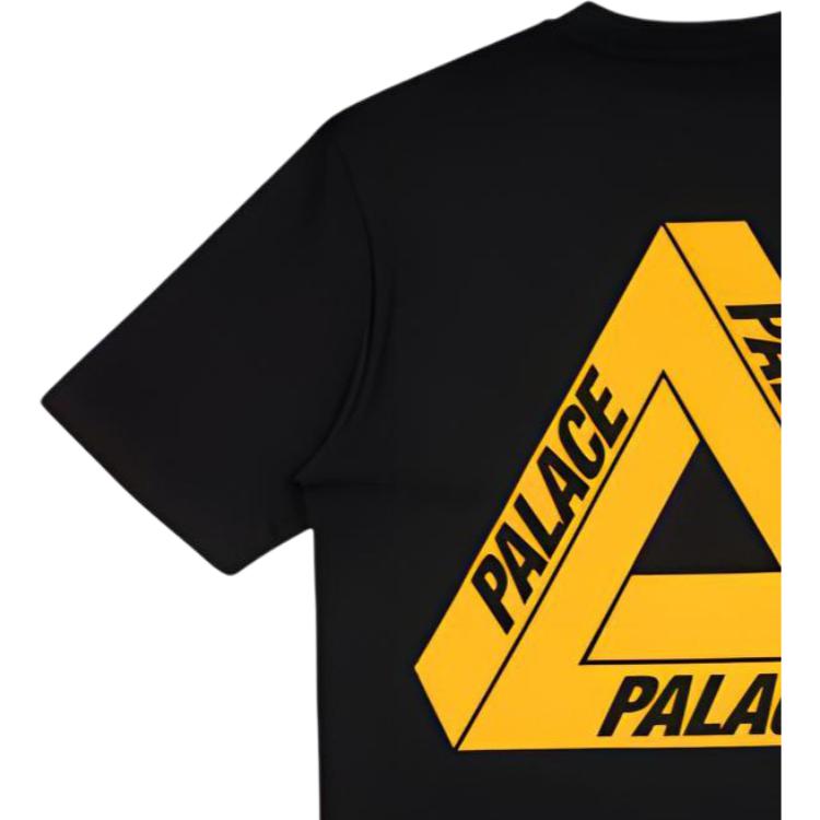 Palace Tri-To-Help Charity Limited Edition Оранжевая треугольная футболка с короткими рукавами, топы унисекс, черные P18TS236