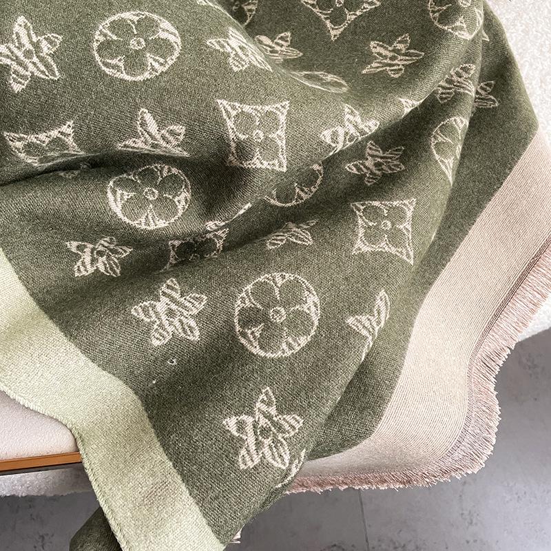 Double-Sided Imitation Cashmere Star Scarf: Women’s Fashionable Autumn/Winter Shawl