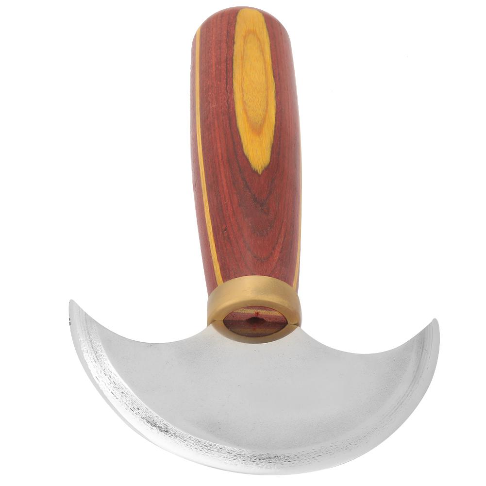 High Speed Steel Leather Craft Trim Tool Leather Round Knife for Cutting, Trimming