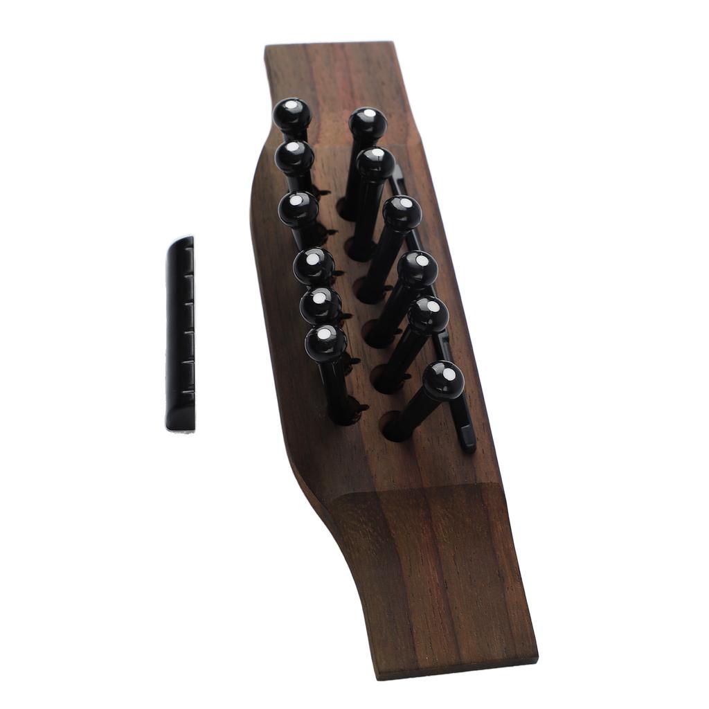 Набор из 15 предметов: 12-струнная гитара, палисандровый бридж, порожек для гитары, черный штифт для замены