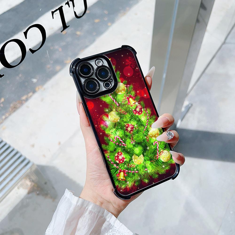 Ae113 Merry Christmas art Santa design art Гальванизированные чехлы для телефонов TPU для Xiaomi 11 Lite Redmi Note 13 Pro 12C Huawei Защитный чехол на четыре угла