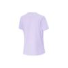 Li-Ning Футболка Fitness Series, однотонная, влагоотводящая, быстросохнущая, светоотражающая, с круглым вырезом и коротким рукавом, женская, сиренево-фиолетовая ATSU454-5