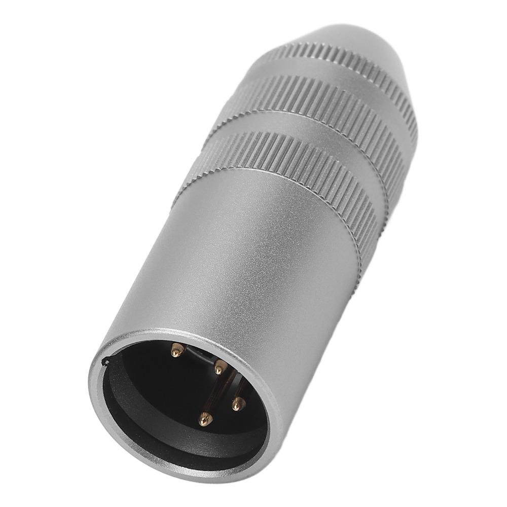 Portable XLR to 4.4mm Adapter Plug and Play Audio Adapter Microphone