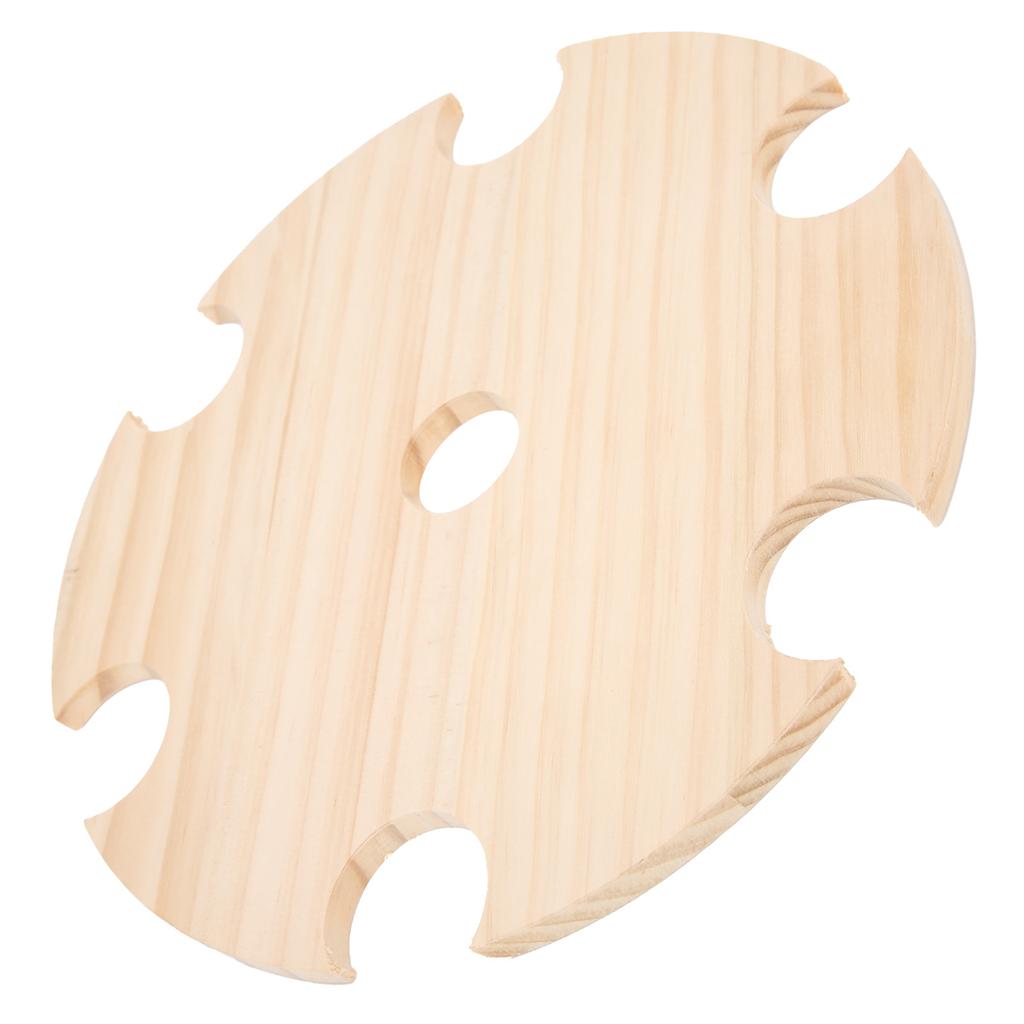 Wooden Wine Glass Drying Rack and Bottle Holder Wine Storage for 6 Glass And 1 Wine Bottle