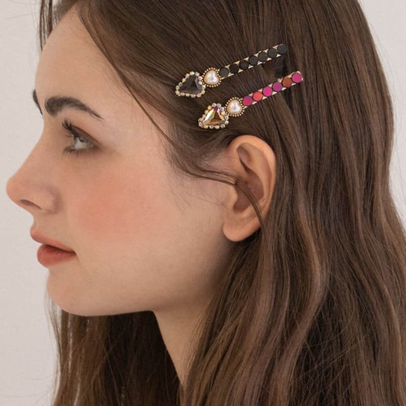 GETMEBLING Crystal Pearl Tongs Pin