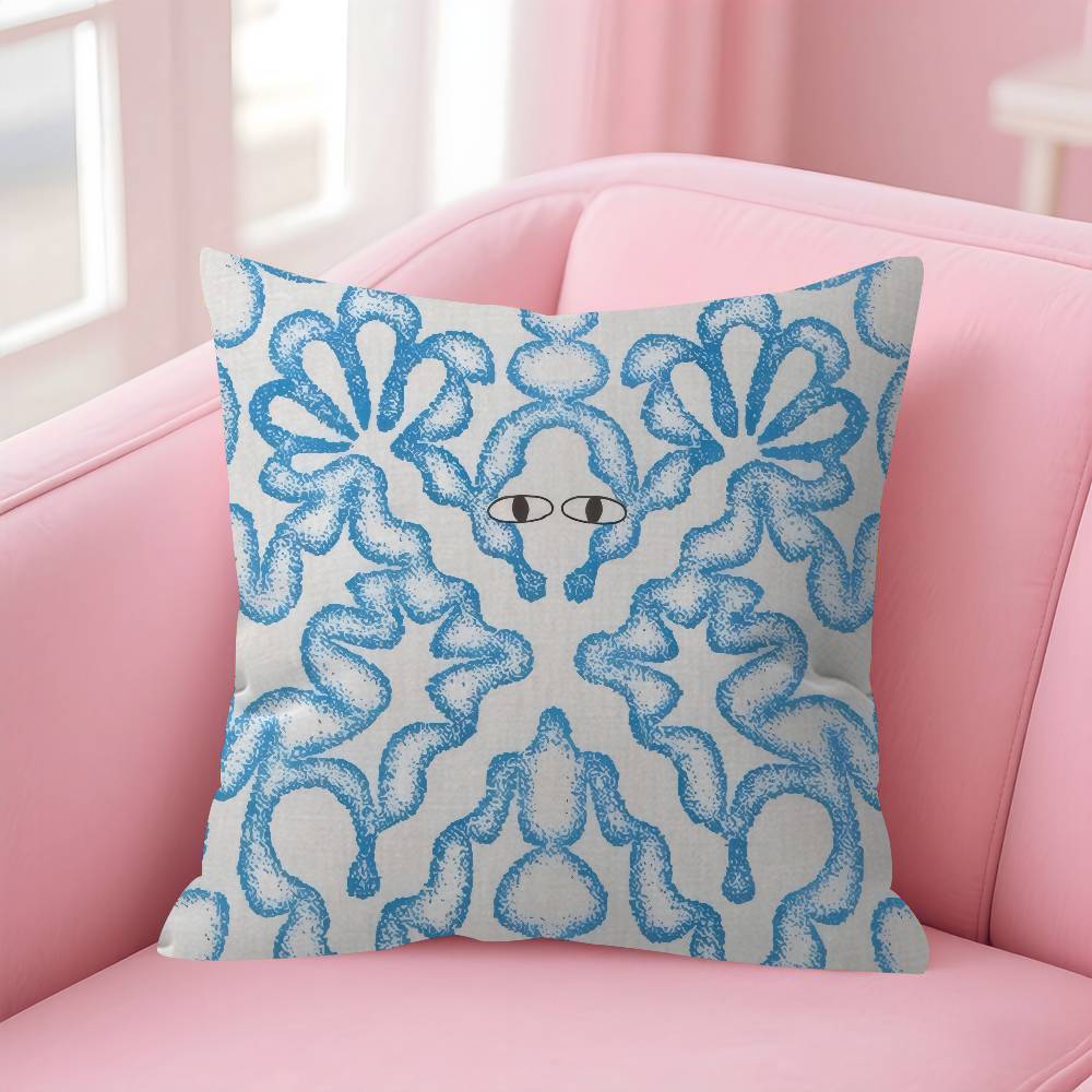 Art Alex Khabbazi Japanese Cushion Cover Inches Farmhouse Decor Home Throw Pillow Covers for Couch Decorations