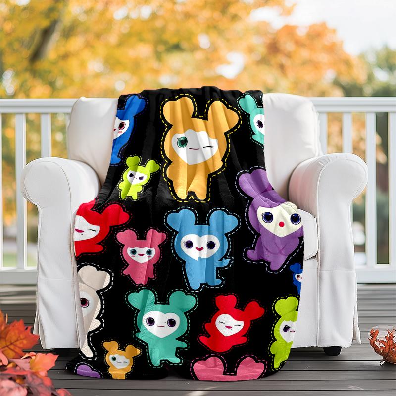 TWICE Flannel Blanket Soft All-Season Throw, Design for Camping, Car Travel, Hiking Sofa, Bed, Office Perfect Gift for Parties