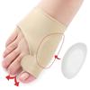 1Pair Toe Separator Hallux Valgus Bunion Corrector Orthotics Feet Bone Thumb Adjuster Correction Pedicure Sock Straightener