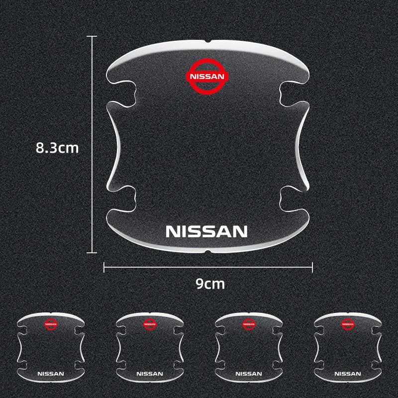 Прозрачная защитная пленка от царапин на накладку под ручку двери для Nissan Sentra Altima Versa Bluebird Sunny Maxima X-Trail Pathfinder Murano