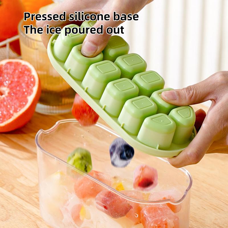 Формы для кубиков льда на 12 ячеек Силиконовая форма для кубиков льда со съемной крышкой Форма для домашних эскимо Сделай сам Идеально для коктейлей Морозильной камеры Кухонный гаджет Высокое качество