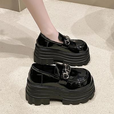 Модные женские туфли-лодочки 9 см Мэри Джейн на шнуровке, лоферы, студенческие туфли для девочек, обувь Лолиты, высокий каблук-рюмочка, туфли-лодочки на платформе, обувь для косплея, женская обувь