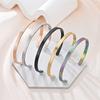 1шт титановый стальной браслет C-образный открывающийся матовый браслет модные популярные аксессуары для рук